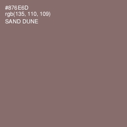 #876E6D - Sand Dune Color Image